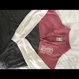 pink sweatshirt